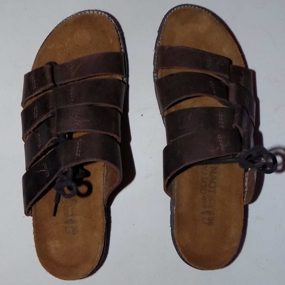 Naot Lace brown buffalo leather EU38 US7 - Picture 10 of 11